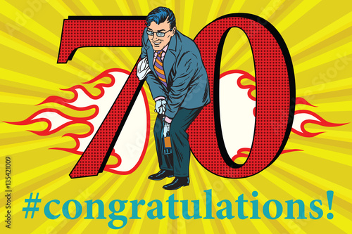 Congratulations 70 anniversary event celebration