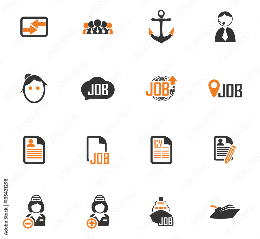 Job icons set Job icons set