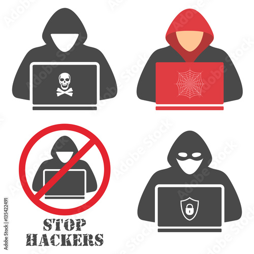 Hacker icons.