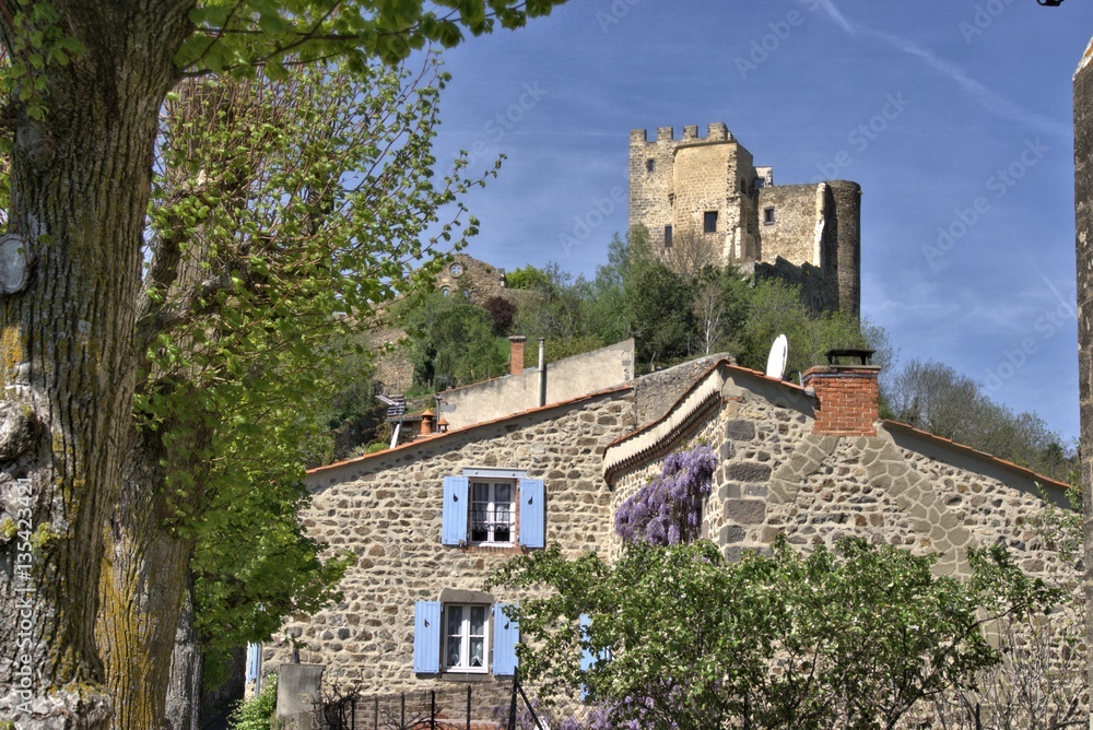Chabanne mit der Burgruine, Auvergne