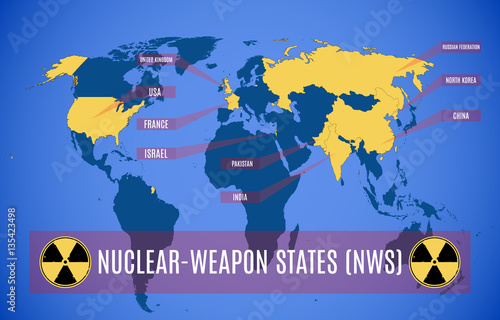Map of nuclear-weapon states.