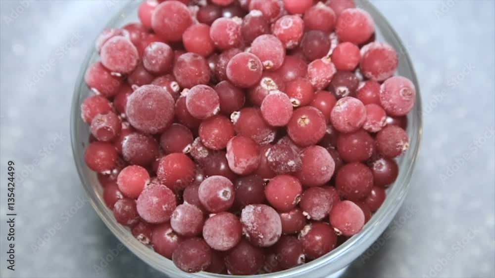 Frozen berries, close-up. Full hd video Frozen berries, close-up. Full hd video