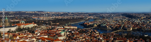 Prague cityscape panorama