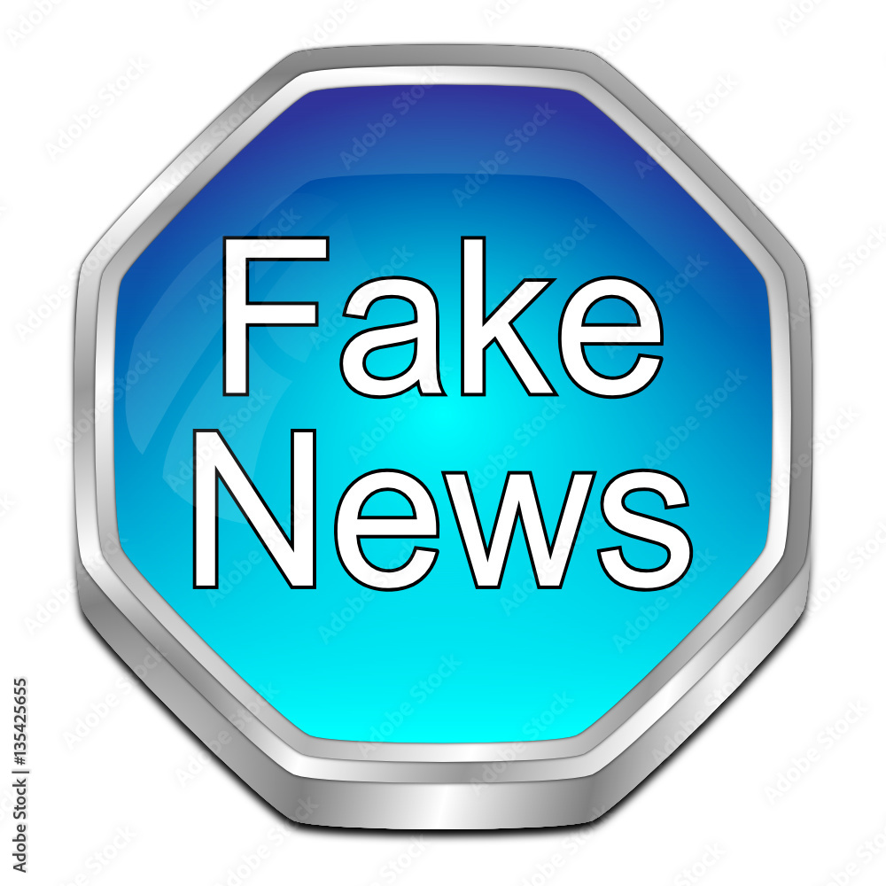 Fake News button - 3D illustration Fake News button - 3D illustration