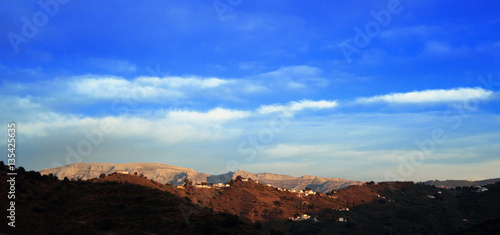 Landscape Mountains in Malaga, Spain