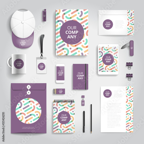 Corporate identity print template