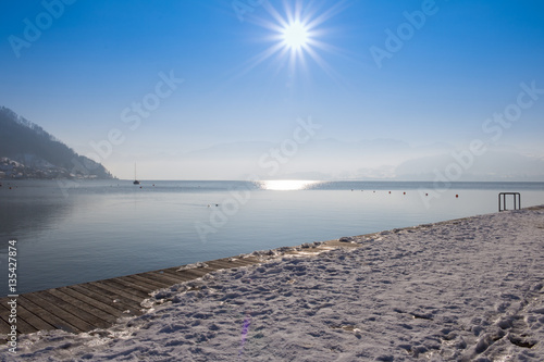traunsee, gmunden, , winter,