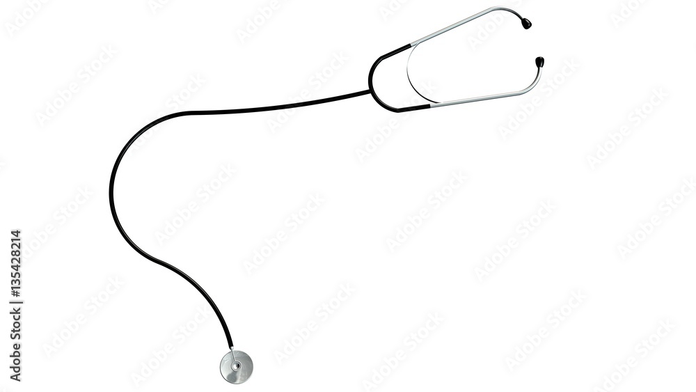 Stethoscope - medical equipment isolated on white Stethoscope - medical equipment isolated on white