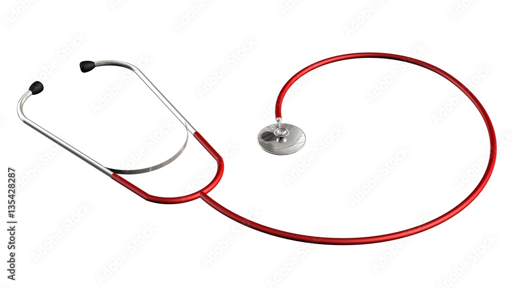 Stethoscope - medical equipment isolated on white Stethoscope - medical equipment isolated on white