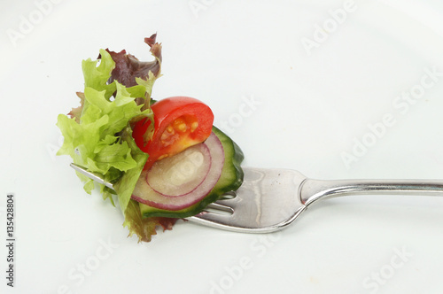 Sakad on a fork photo