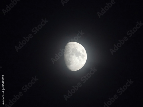 moon in the night sky