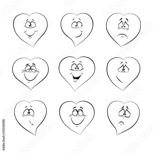 Heart emotion feelings for Valentine's Day, wedding