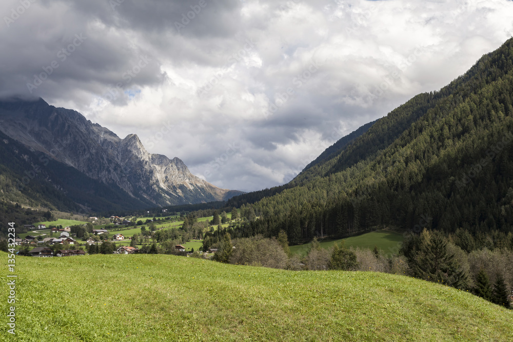 Naklejka premium Antholzertal, Suedtirol