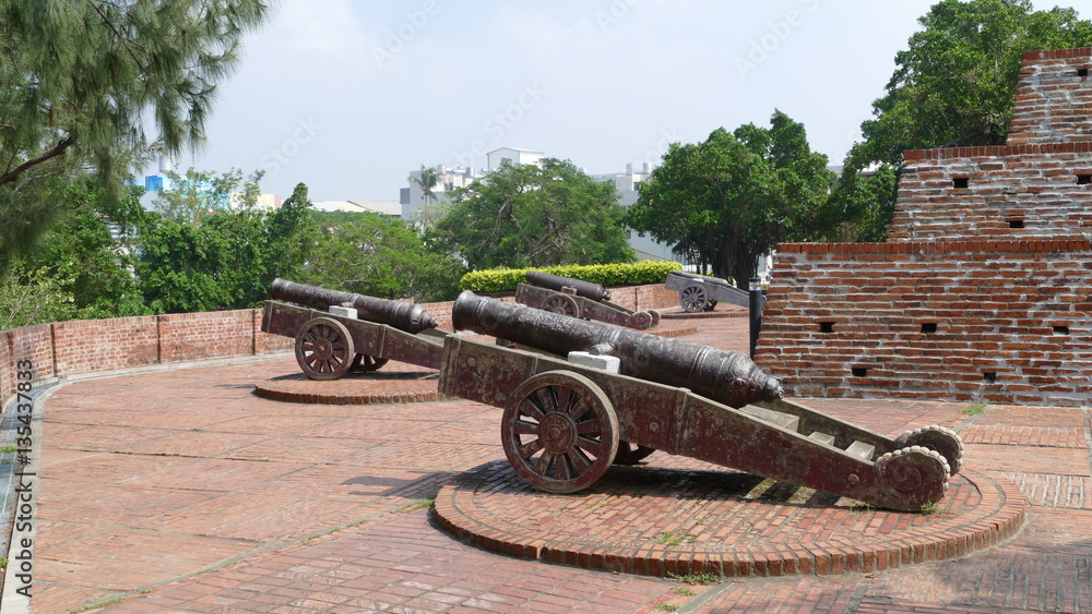 Cannons at Anping Old Fort, Fort Zeelandia