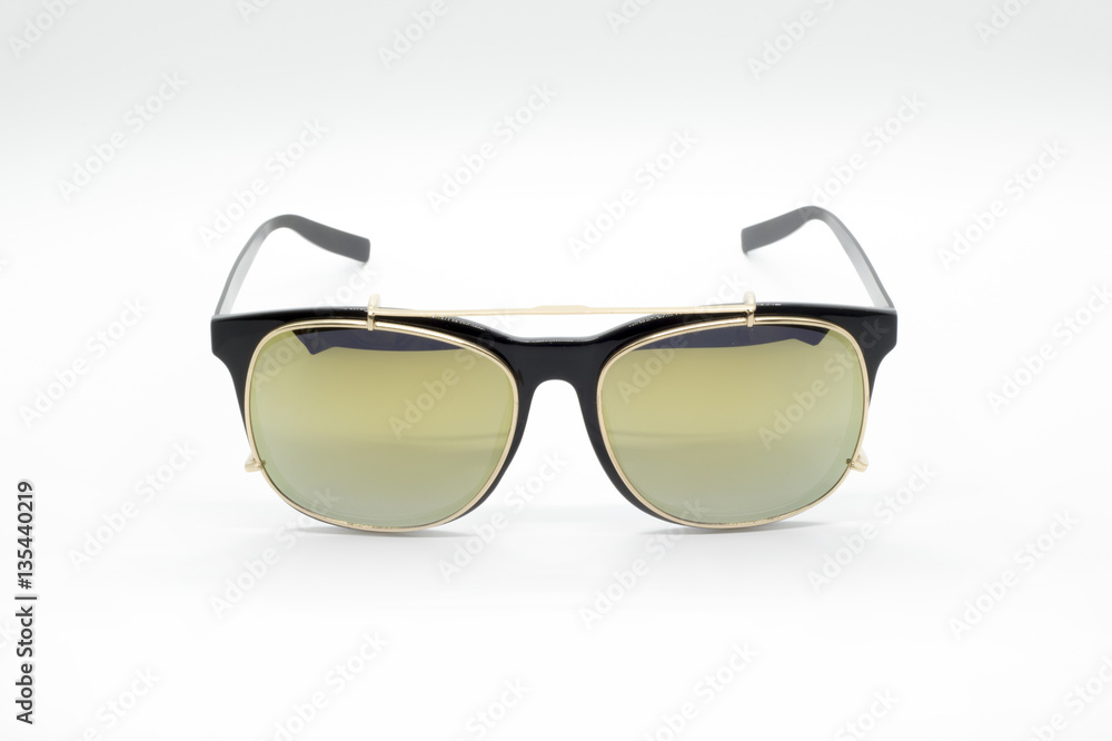 Modern fashionable sunglasses isolated on white background, Glas Modern fashionable sunglasses isolated on white background, Glas