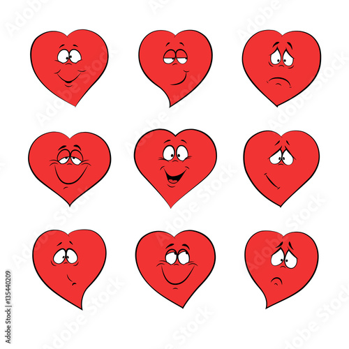 Heart emotion feelings for Valentine's Day, wedding