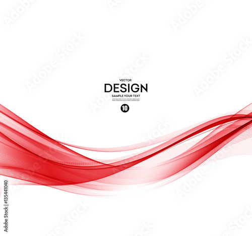 Abstract color wave design element