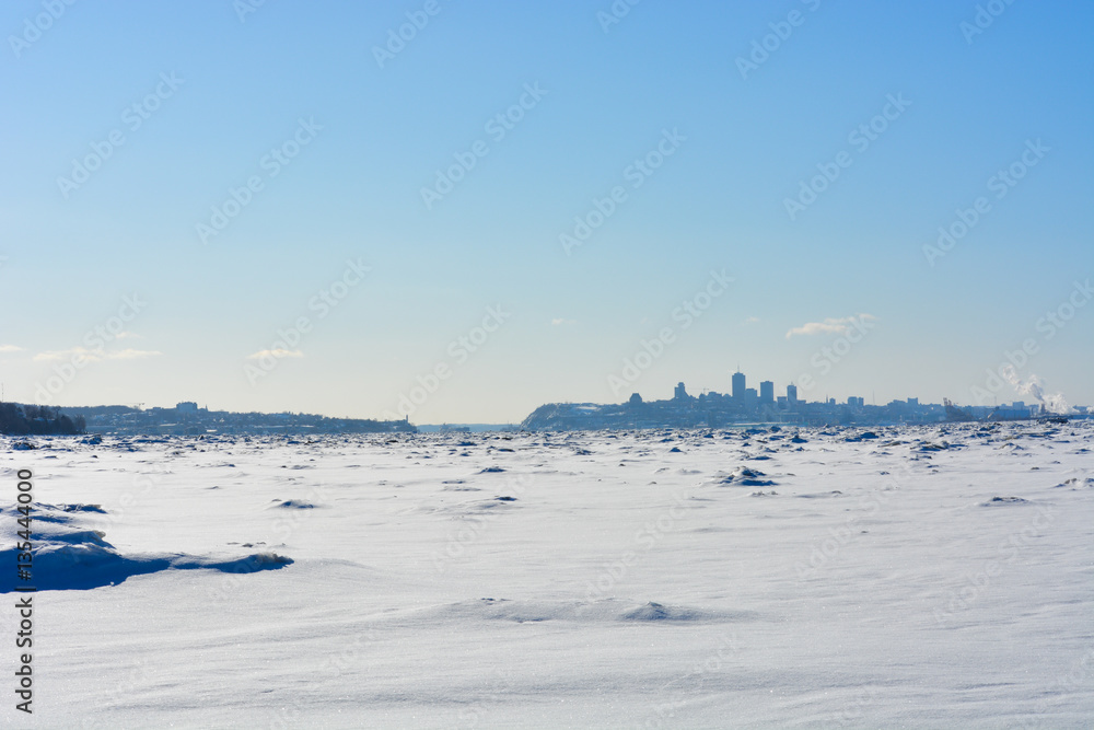 Québec City Landscape during winter 