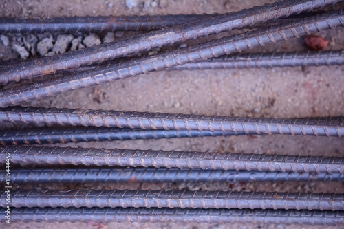 Rusty Iron rods