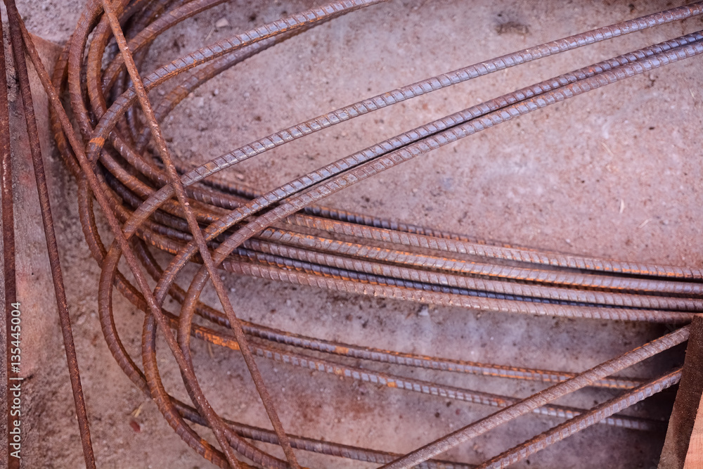 Rusty Iron rods Rusty Iron rods