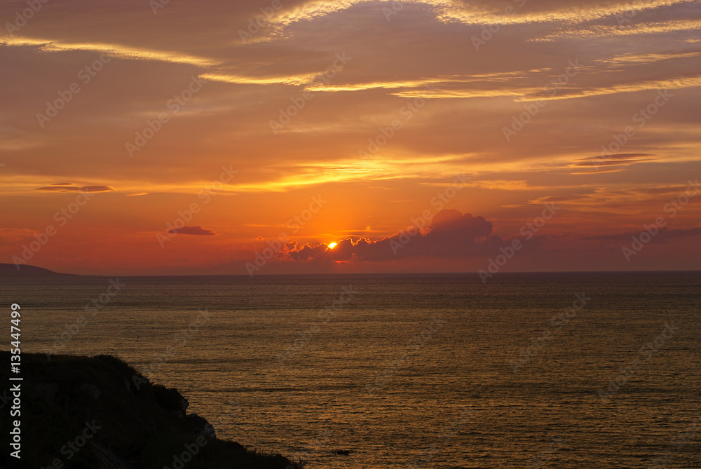 Fototapeta premium tramonto sul mare