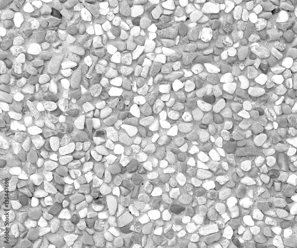 Pebble stone texture. Monochrome background Stock Photo | Adobe Stock