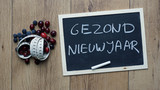 healthy new year written in Dutch