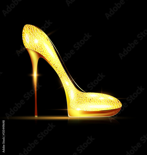 large yellow jewel shoe