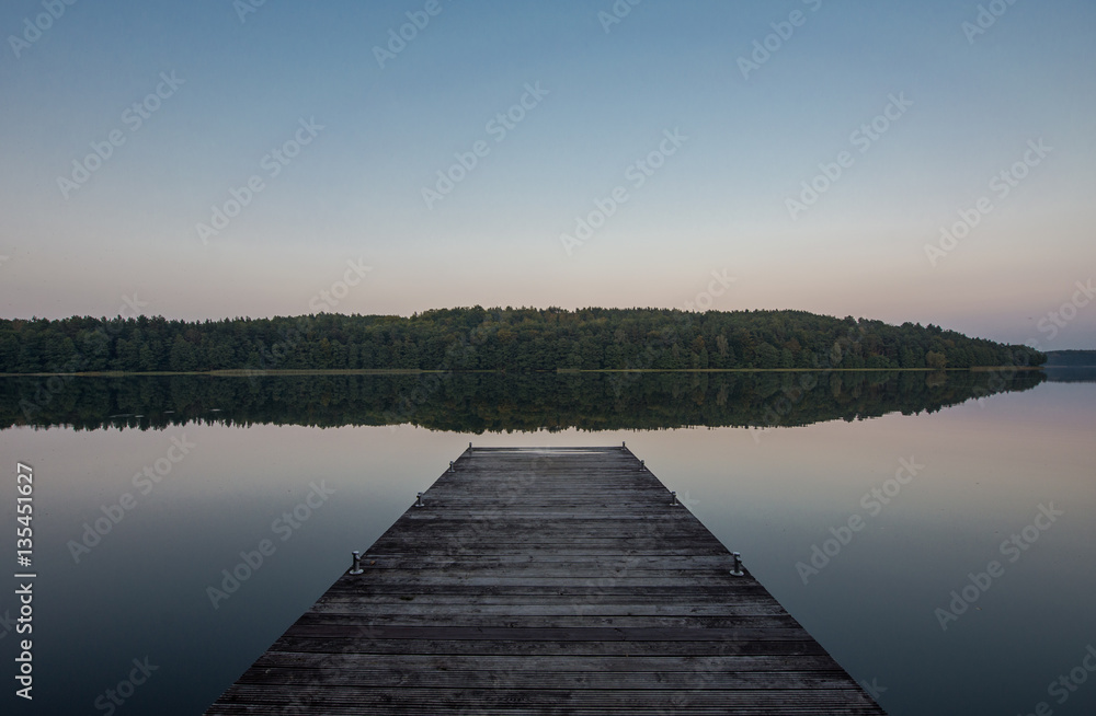 lake sunset