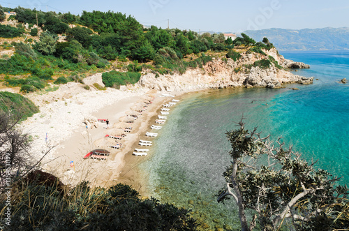 Beach Tracia on the aegean island Samos  photo