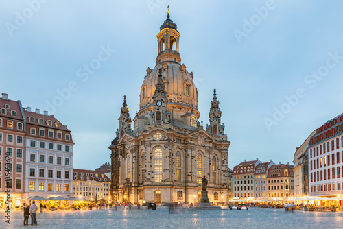Frauenkirche zu Dresden, Abendstimmung © tichr