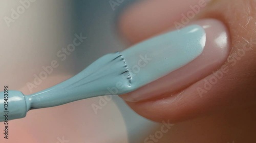 Woman hands during manicure procedure