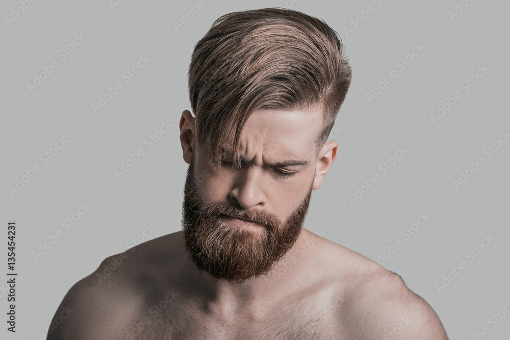 Obraz premium Upset about something.