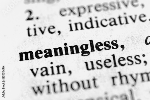 Meaningless