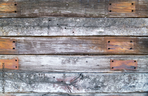 Old weathered wooden Fence