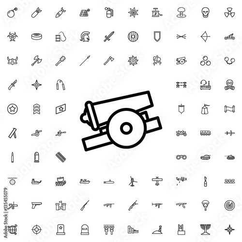 cannon icon illustration