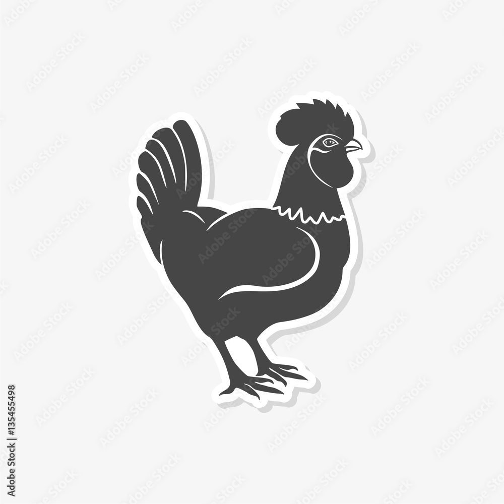 Rooster vector logo concept