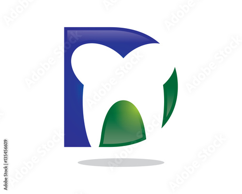 D Letter Dental Logo