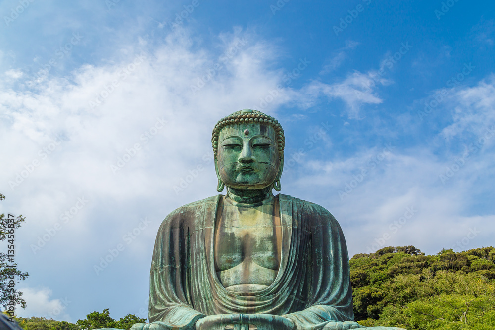 The Great Buddha in Kamakura Japan. Located in Kamakura, Kanagawa Prefecture Japan. The Great Buddha in Kamakura Japan. Located in Kamakura, Kanagawa Prefecture Japan.