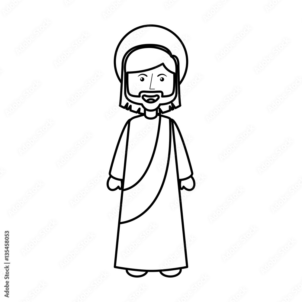 jesuschrist avatar character icon vector illustration design jesuschrist avatar character icon vector illustration design