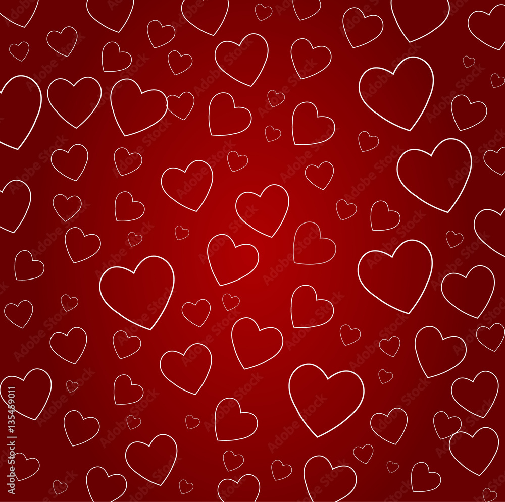 vector background with hearts, Valentine's Day vector background with hearts, Valentine's Day