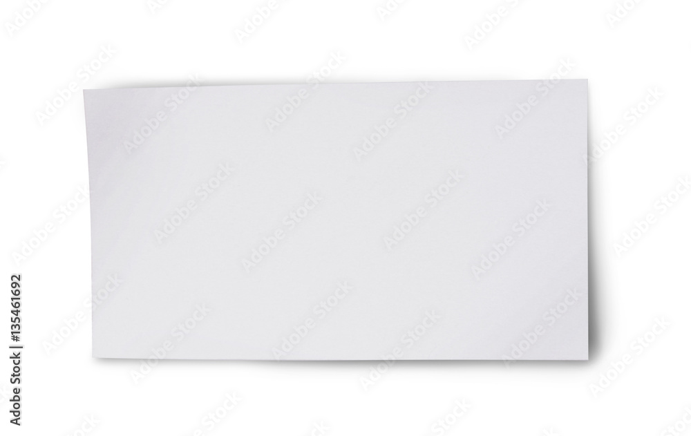 White blank sheet of paper White blank sheet of paper