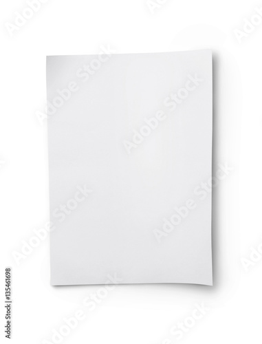 White blank sheet of paper © viktoriya89