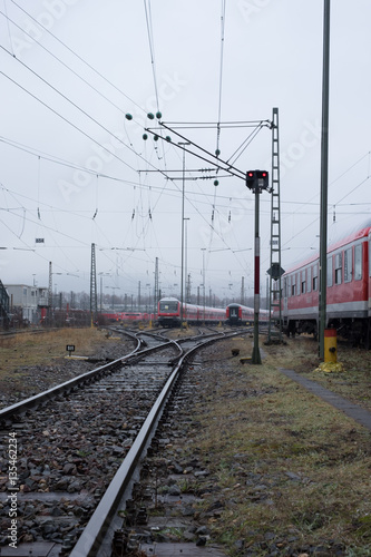 Foto Bahngleise in Stuttgart