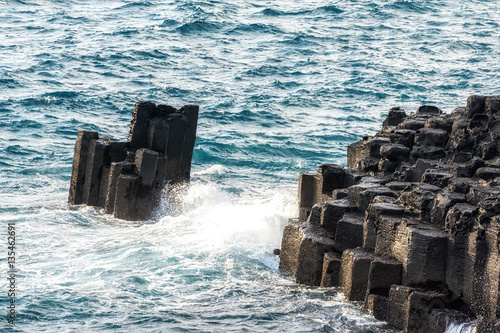 daepo jusangjeolli cliff waves photo