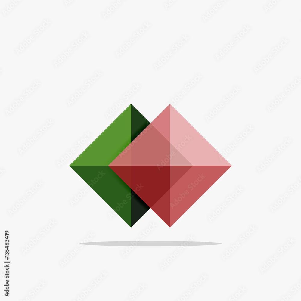 Vector blank abstract squares background