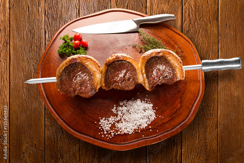 Picanha, traditional Brazilian barbecue.