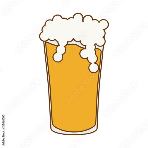 glass beer icon image design, vector illustration