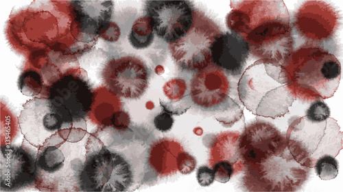 red winter berry  tone color abstract vector background , look like watercolor drop style