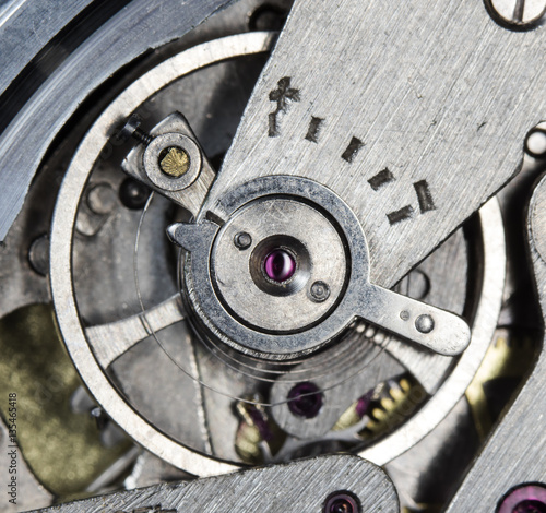 clockwork vintage mechanical watch, high resolution and detail 